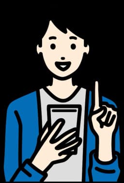 スマホを持つ男性